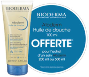 BIODERMA PLV STOP RAYON ATODERM HUILE DE DOUCHE 100ML OFFERT