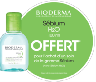 BIODERMA PLV STOP RAYON SEBIUM 100ML H2O OFFERT