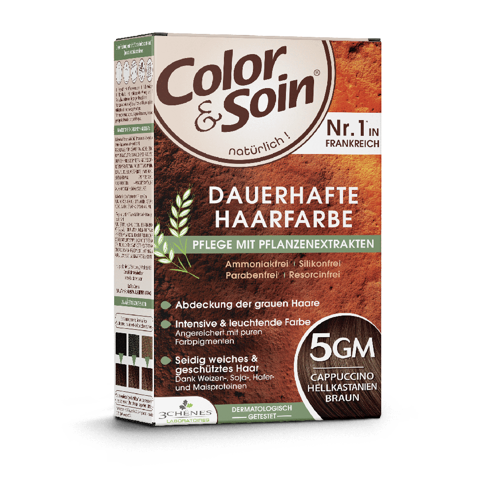 COLOR & SOIN 5GM - CHATAIN CLAIR CAPPUCCINO FR/DE