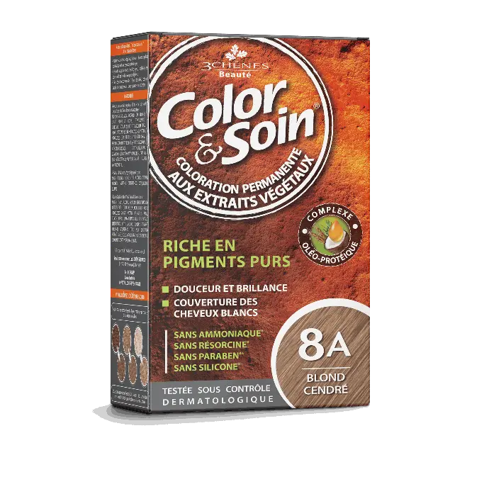 COLOR & SOIN 8A - BLOND CENDRÉ