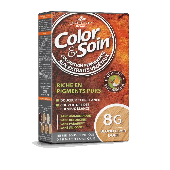COLOR & SOIN 8G - BLOND CLAIR DORÉ