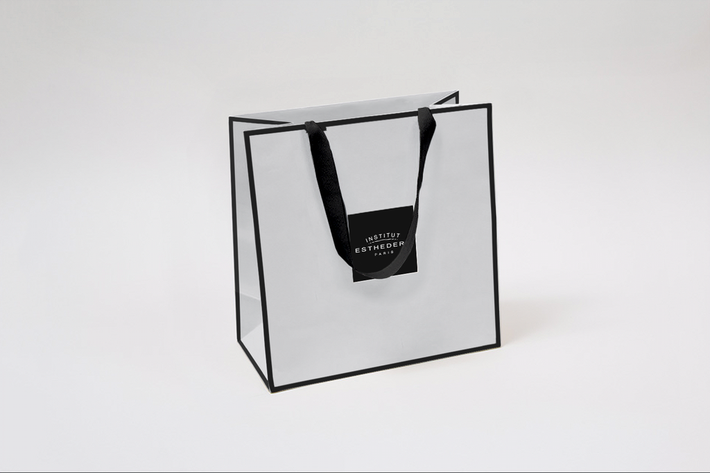 INSTITUT ESTHEDERM  PLV LUXURY WHITE PAPER BAG MIDDLE SIZE