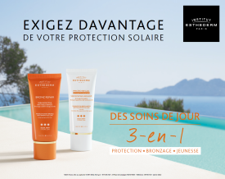 INSTITUT ESTHEDERM  PLV PANNEAU SOLAIRE VITRINE FR HORIZONTAL