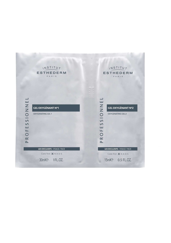 INSTITUT ESTHEDERM GEL OXYGENANT N°1 ET GEL OXYGENANT N°2 CABIN Sachet Unidose Couplé
