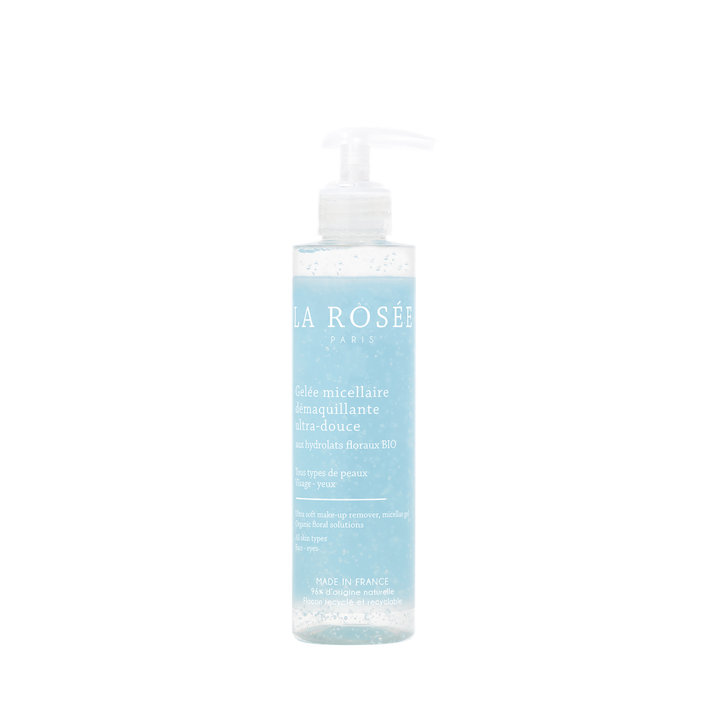 LA ROSEE GELEE MICELLAIRE DEMAQUILLANTE ULTRA DOUCE AUX HYDROLATS FLORAUX BIO 195ML