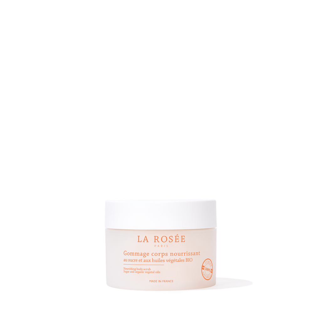 LA ROSEE GOMMAGE CORPS NOURRISSANT AU SUCRE ET AUX HUILES VÉGÉTALES BIO - RECHARGEABLE