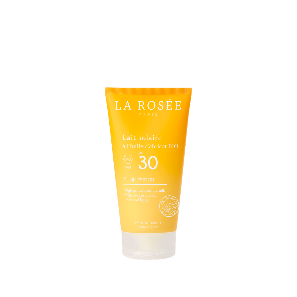 LA ROSEE LAIT SOLAIRE A L'HUILE D'ABRICOT BIO SPF30 150ML