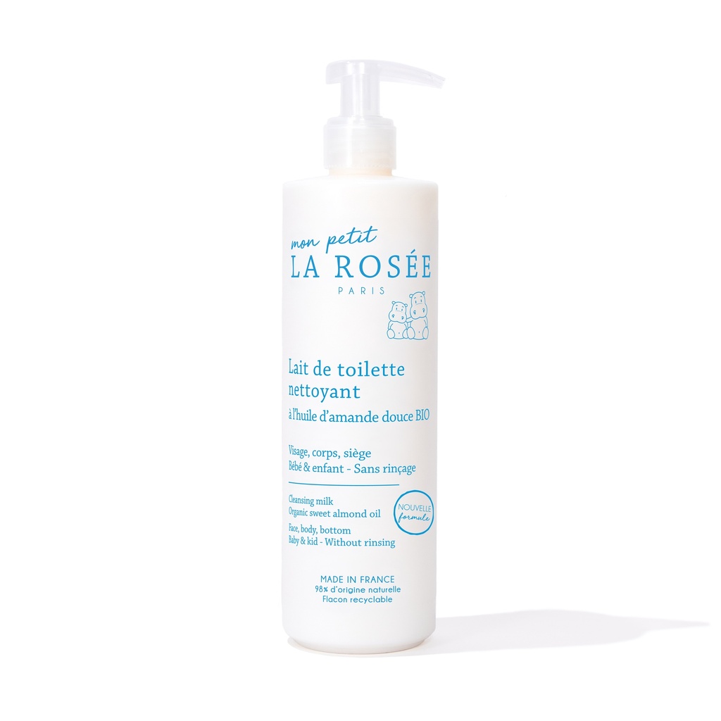 LA ROSEE MPLR LAIT DE TOILETTE NETTOYANT A L'HUILE D'AMANDE DOUCE BIO