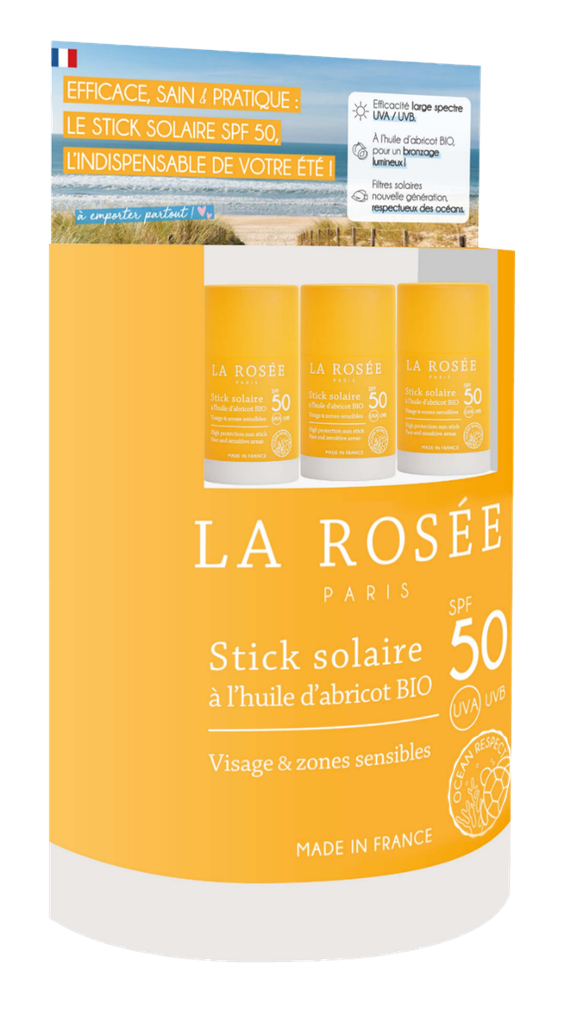 LA ROSEE PLV PRESENTOIR MINI GEANT STICK SOLAIRE