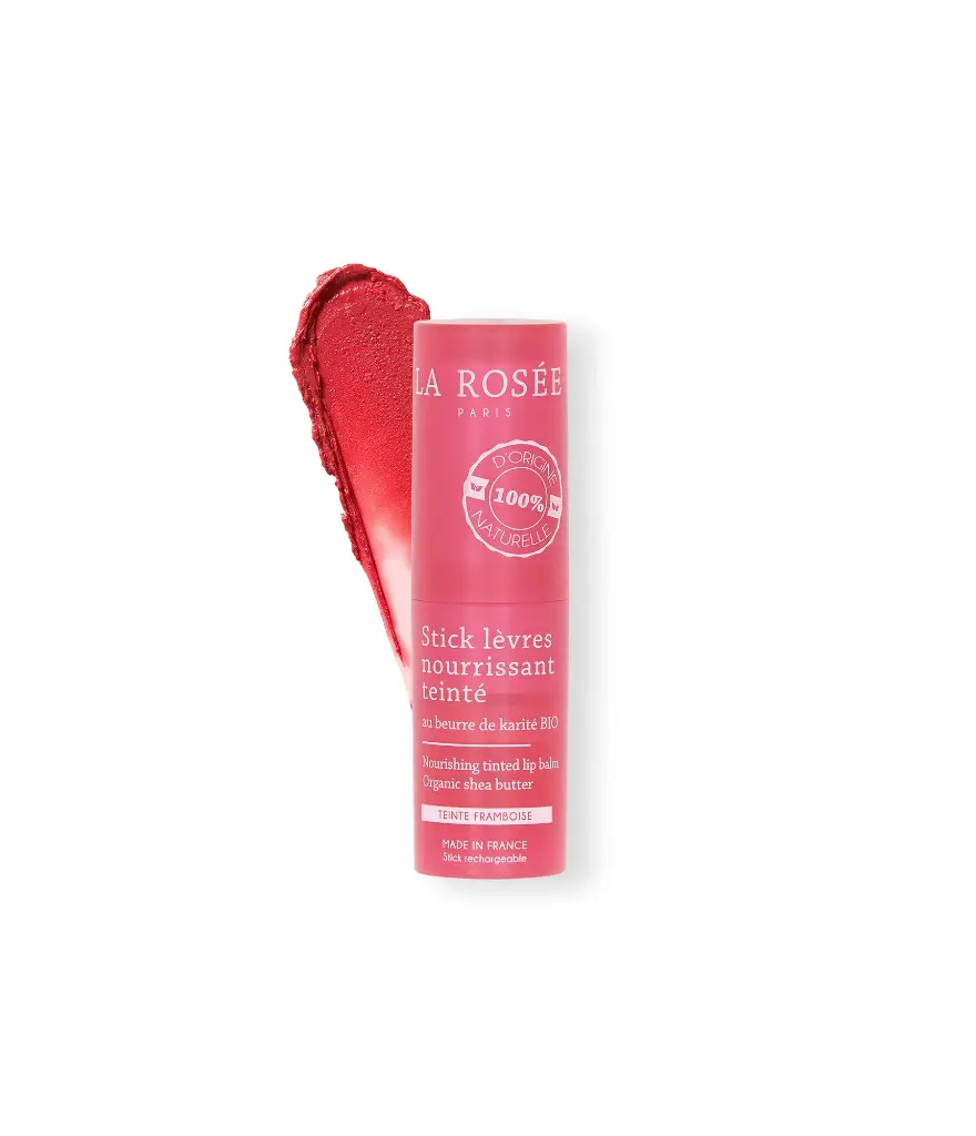 LA ROSEE STICK LEVRES NOURRISSANT TEINTE AU BEURRE DE KARITE BIO RECHARGEABLE 4.5G