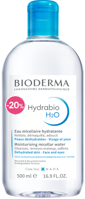 BIODERMA HYDRABIO H2O FC500ML+ SAMPLE CREME ULTRA -20%