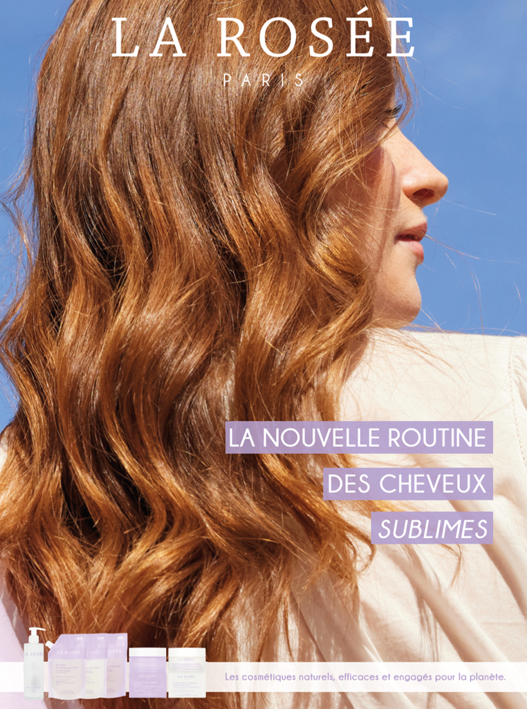 LA ROSEE PLV PANNEAU VITRINE CAPILLAIRE 