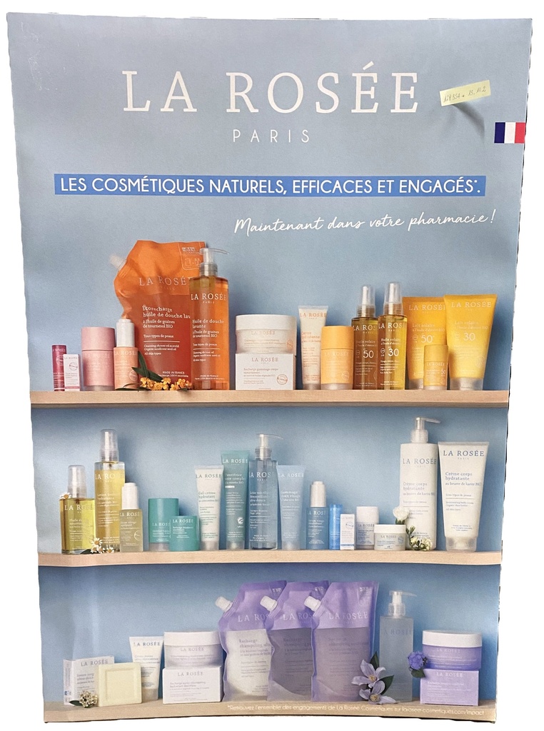 LA ROSEE PLV PANNEAU VITRINE CORPORATE 