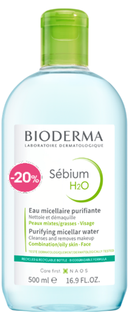 BIODERMA SEBIUM H2O FCE500ML Promo -20%
