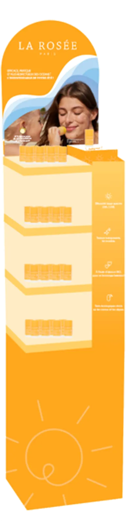 LA ROSEE PLV PRESENTOIR GEANT STICK SOLAIRE