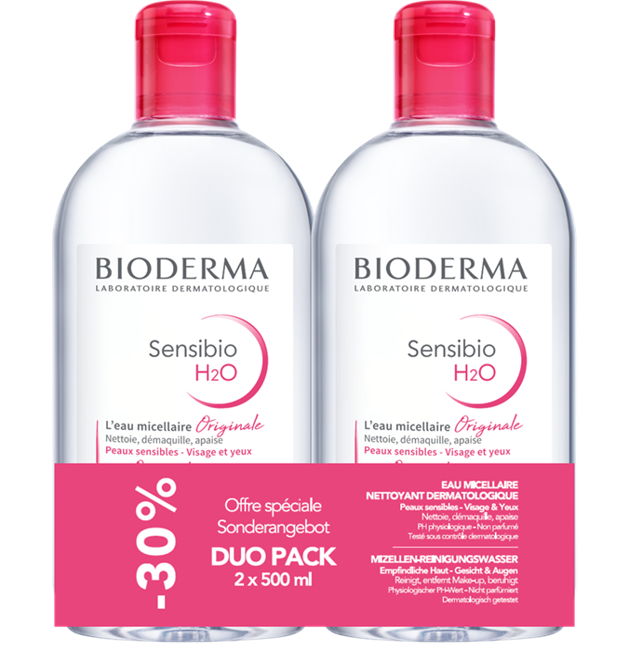 BIODERMA SENSIBIO H2O DUO (RECYC)  -30% 2x500 ml 