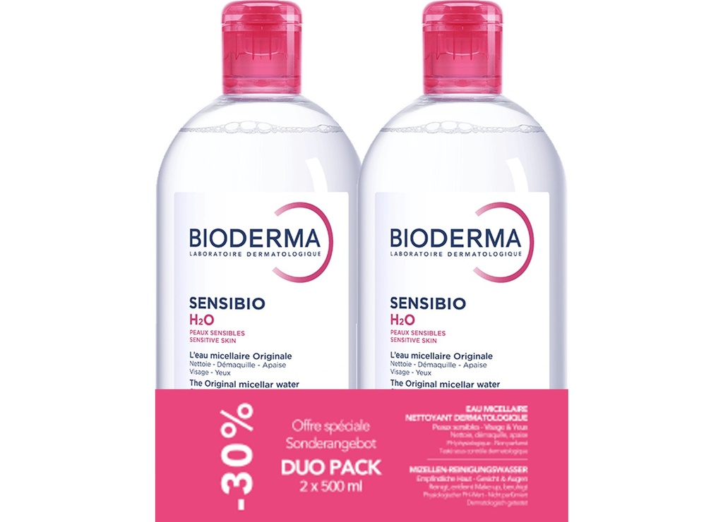 BIODERMA SENSIBIO H2O DUO (RECYC)  -30% 2x500 ml 