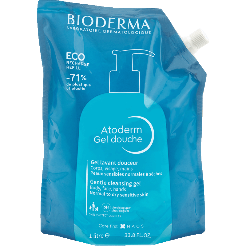 Bioderma Atoderm Gel Douche – Éco-Recharge 1 L