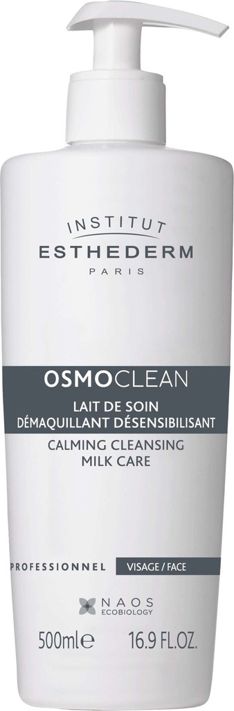 INSTITUT ESTHEDERM Osmoclean LAIT DE SOIN DEMAQUILLANT DESENSIBILISANT CABIN Flacon Pompe 500 ml 