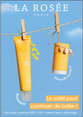 LA ROSEE PLV PANNEAU VITRINE SOLAIRE 2026