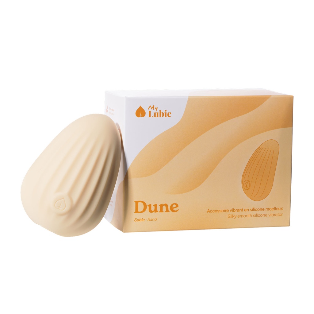 My Lubie Dune – Galet vibrant en silicone moelleux – Sable 