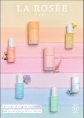 LA ROSEE PLV PANNEAU VITRINE ARC-EN-CIEL