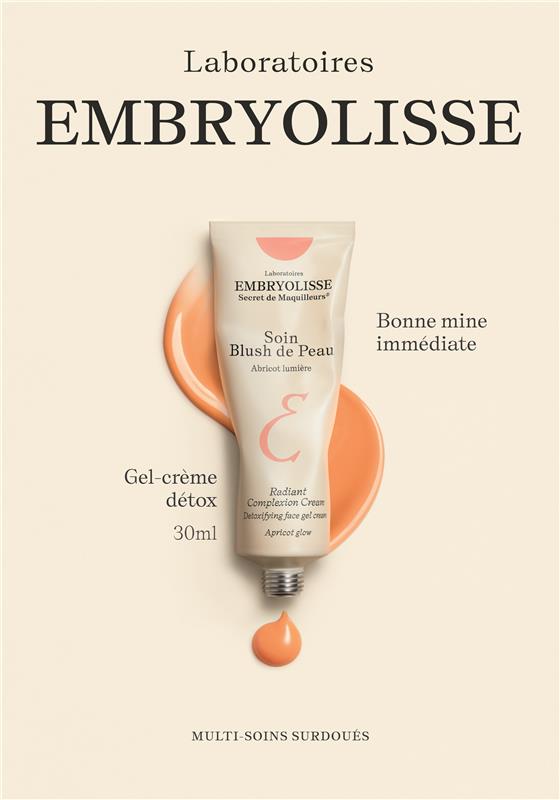 EMBRYOLISSE PLV PANNEAU BLUSH DE PEAU ABRICOT 