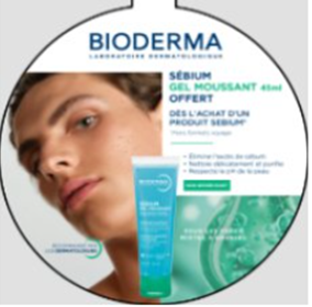 BIODERMA PLV STOP RAYON SEBIUM GEL MOUSSANT 45ML OFFERT