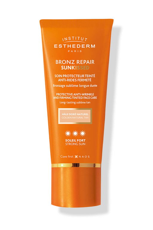 Institut Esthederm Bronz Repair Sunkissed – Soin protecteur teinté anti-rides fermeté – Soleil fort – 50 ml