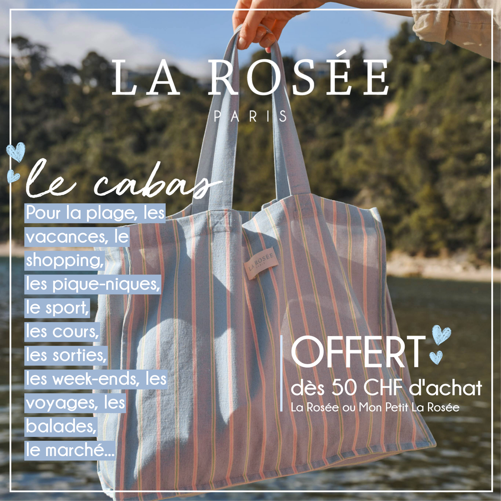 LA ROSÉE PLV STOP RAYON OFFRE CABAS BLEU FR/DE