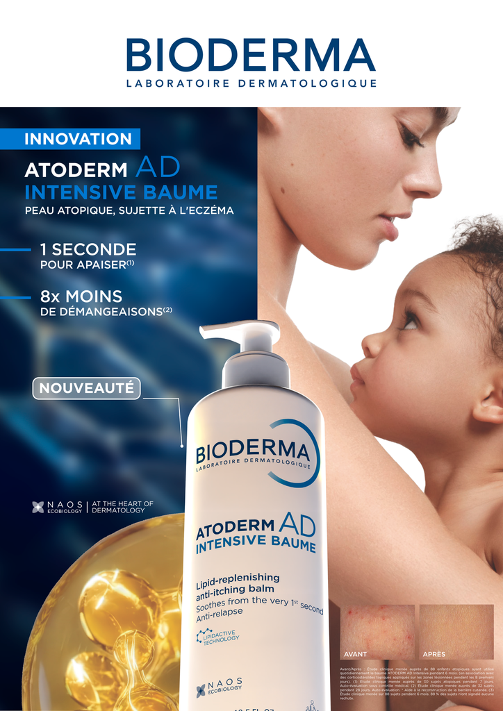 BIODERMA PLV PANNEAU VITRINE ATODERM AD INTENSIVE FR